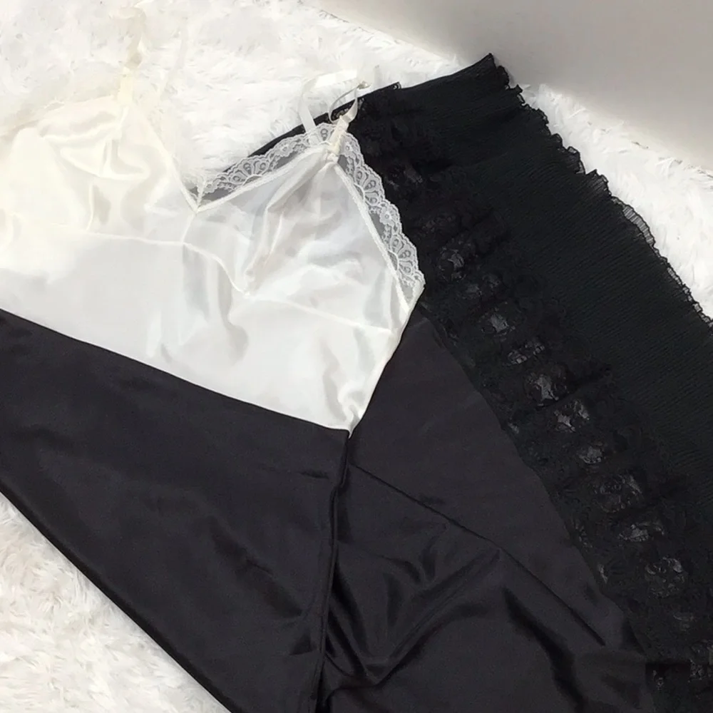 Vintage Sarah Smith b/w slip dress 36 - Picture 12 of 12